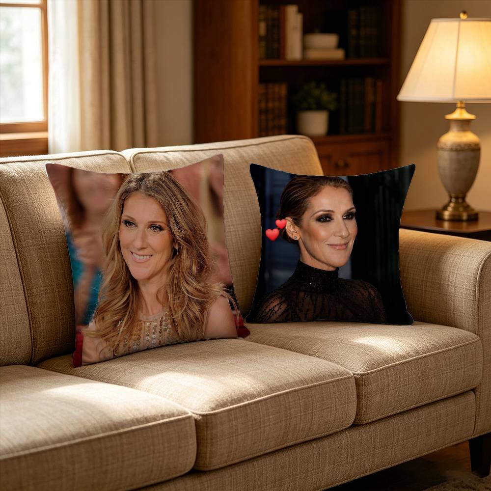 Home Textiles Canada - Capa de almofada C-C-Celine D-Dion-Canada-Singer para