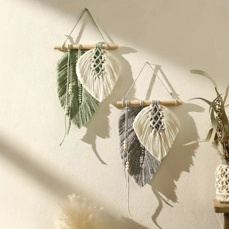 Home Textiles Discount - Pendurado na parede de folhas de