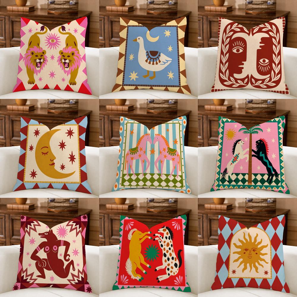 Pillow Cover 20X20 - Capa de Almofada Divertida com Estampa