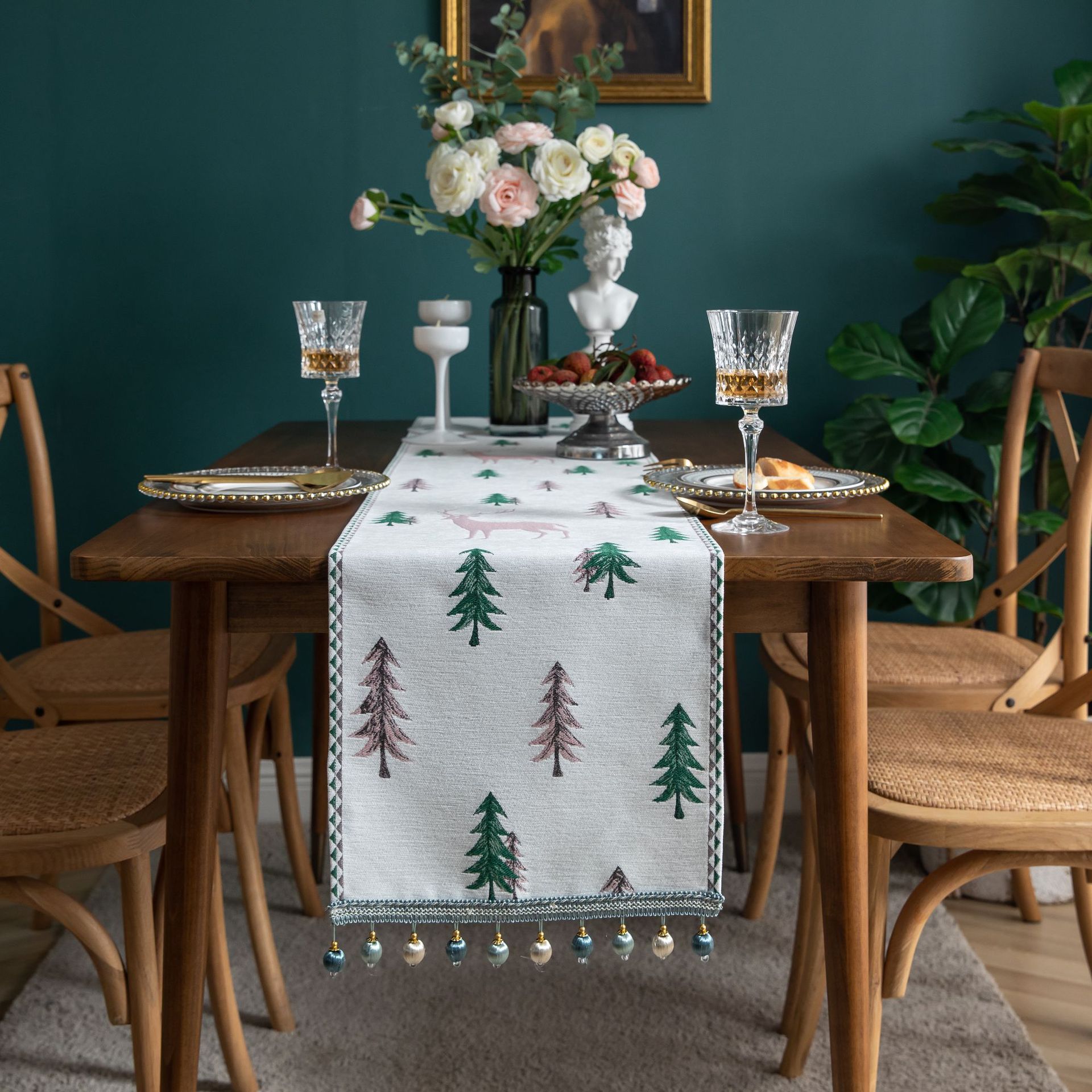 Home Textiles Today News - Caminho de Mesa Jacquard, Toalha de