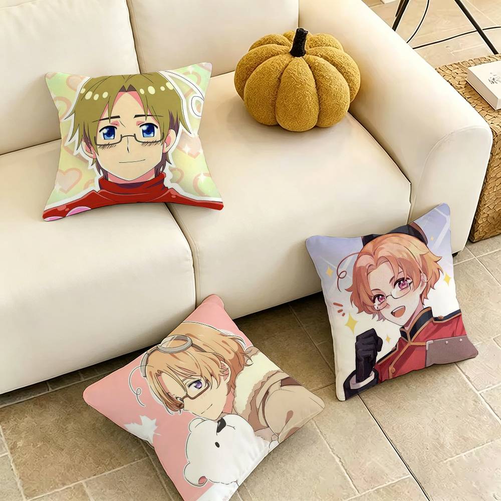 Home Textiles Canada - Capa de Almofada C-Canada H-Hetalia Quadrada