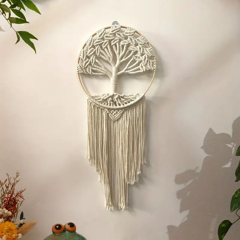 Árvore da vida macrame parede  - Home Textiles Discount avaliação e preço