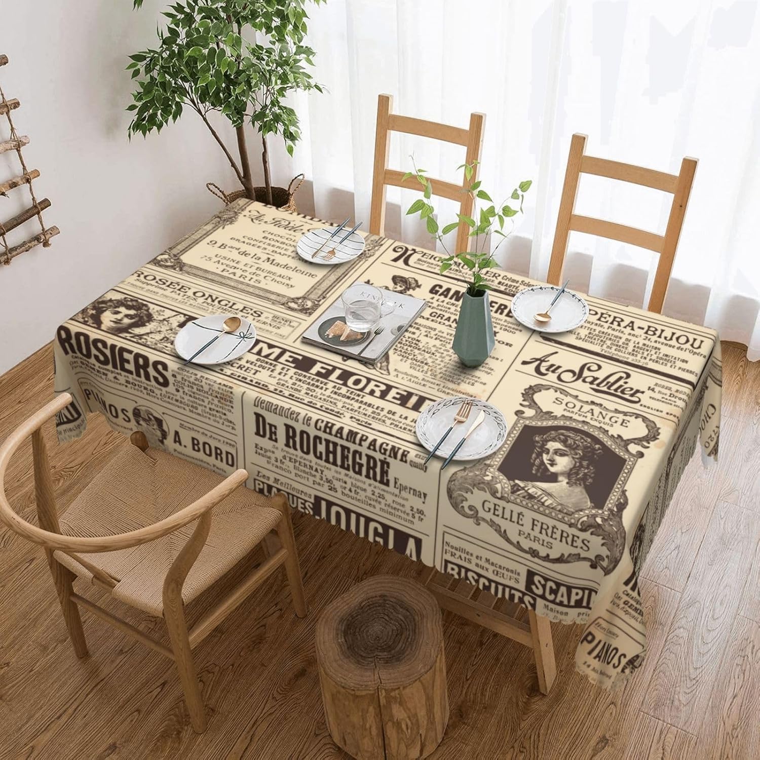 Toalha de Mesa Vintage com Est - Home Textiles News avaliação e preço