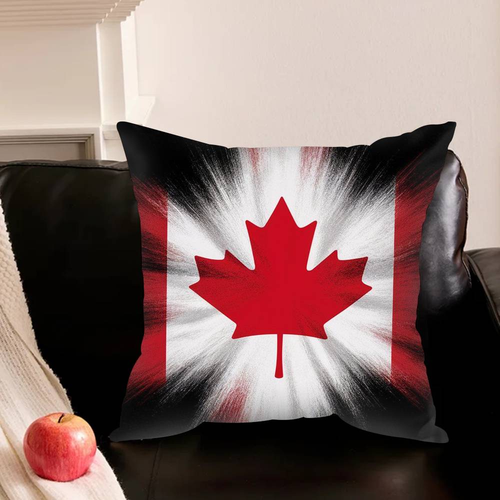 Fronha quadrada com bandeira d - Home Textiles Canada avaliação e preço