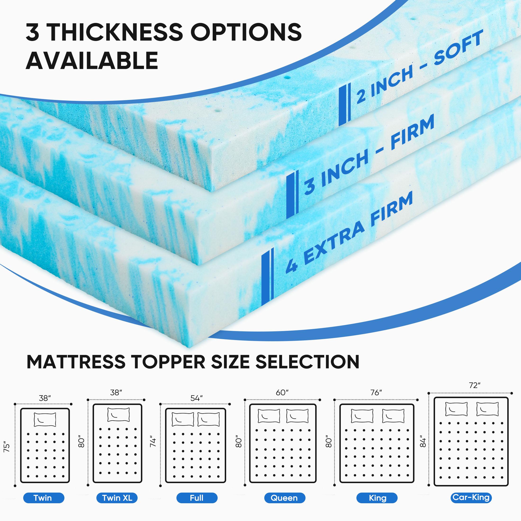 Colchão de Espuma Viscoelástic - Memory Foam Topper avaliação e preço