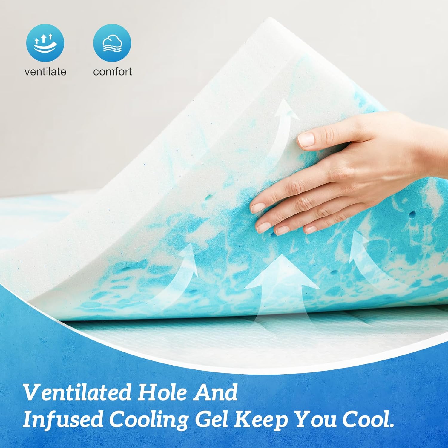 Colchão de Espuma Viscoelástic - Memory Foam Topper avaliação e preço
