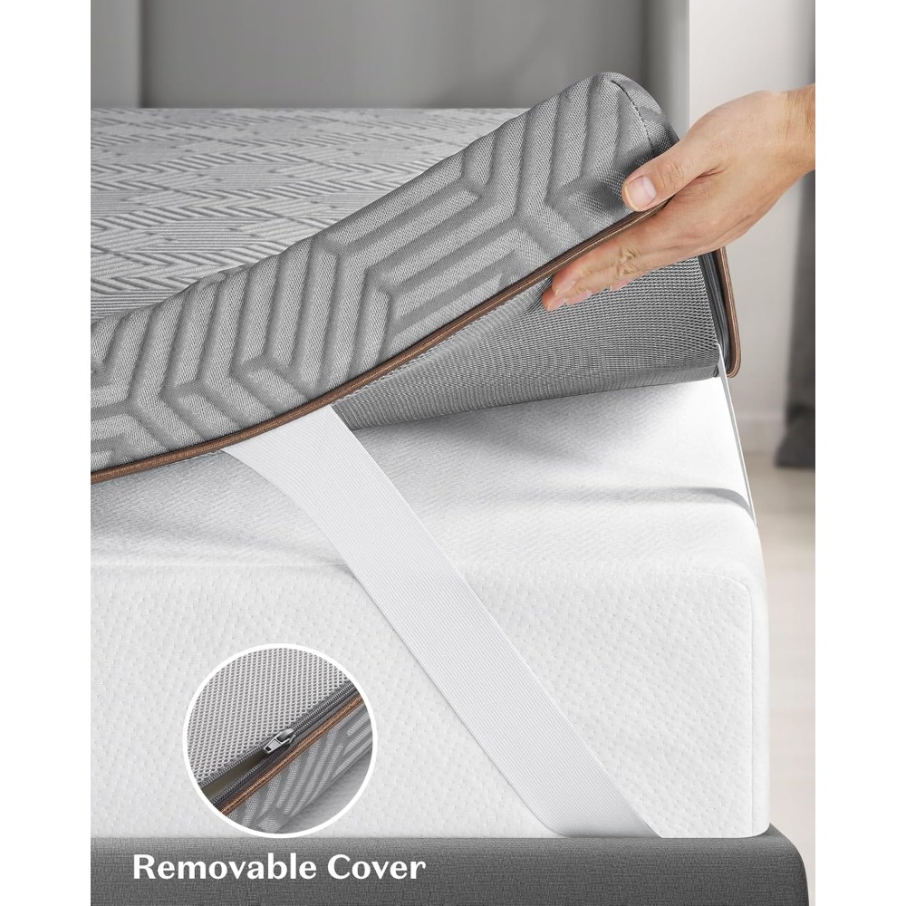 Colchão firme de tamanho compl - Memory Foam Topper avaliação e preço