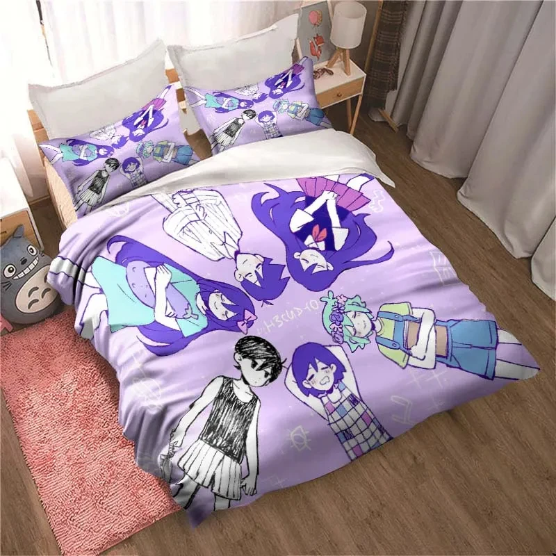 Moda 3d impresso anime omori c - Home Textiles Bedding avaliação e preço