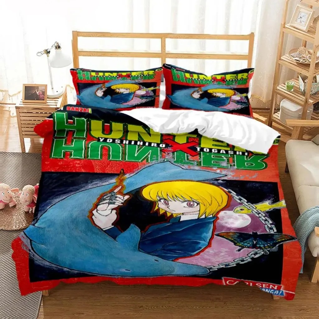 3d impressão anime hunter hunt - Home Textiles Bedding avaliação e preço