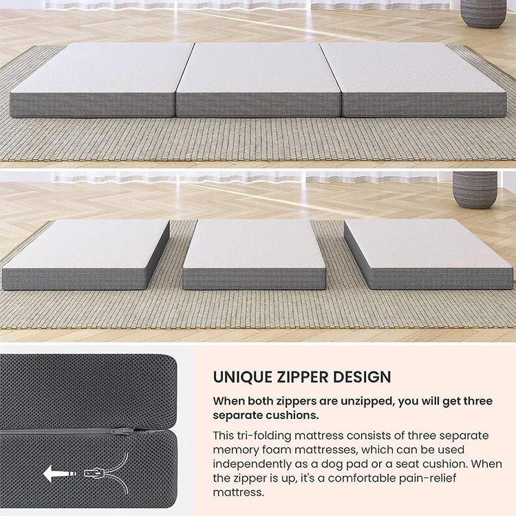 Colchão Portátil Dobrável de E - Memory Foam Topper avaliação e preço